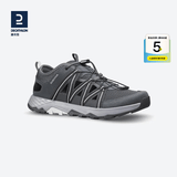 迪卡侬（DECATHLON）登山鞋男户外防滑凉鞋夏季透气耐磨轻便徒步鞋溯溪鞋洞洞鞋 黑灰色-防撞款-NH900 40