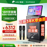 惠威（HiVi）家庭ktv音响套装广场舞音响带显示屏户外音响k歌专用设备便携大功率视频机卡拉OK一体机TS82