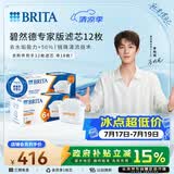 碧然德（BRITA）家用净水壶 滤水壶滤芯 MAXTRA+LE 专家滤芯 12枚装（本品加附件6个共计12个非18枚）