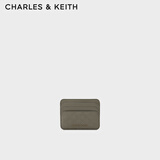 CHARLES&KEITH女士绗缝菱格迷你卡包钱包生日礼物送女友CK6-50680926 Taupe灰褐色 6个