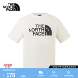 北面（The North Face）【经典款】短袖T恤男宽松棉质半袖户外休闲舒适透气春夏上新款 米白色 L /175