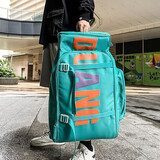 法德陆 大容量双肩包男旅行背包滑雪包防水运动户外登山包多功能滑板包  duang2C101蓝色