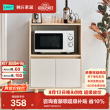 林氏家居餐边柜北欧橱柜子客厅茶水柜家用多功能收纳储物碗柜 高脚款|T1餐边柜0.6米