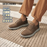 斯凯奇（Skechers）闪穿鞋男鞋夏季薄款商务鞋一脚蹬德比鞋舒适上班鞋205046