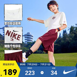 NIKE3BRAND 耐克儿童套装男童短袖T恤短裤五分裤两件套运动夏装