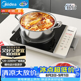 美的（Midea）家用电磁炉  超猛火大功率 电磁灶火锅炉 炒菜电池炉新型超薄大面板 MC-E22BH02