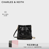 CHARLES&KEITH迷你菱格链条流浪包单肩包双肩包包女包生日礼物CK2-60782390