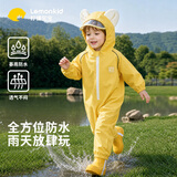 Lemonkid儿童雨衣连体男女童防水全身中小童幼儿园小孩卡通雨披