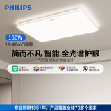 飞利浦（PHILIPS）吸顶灯客厅灯主灯全光谱护眼160W智能无极调光抗黄化客厅大灯明简