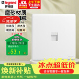 罗格朗（LEGRAND）开关插座 简悦系列陶瓷白色 86型墙壁插座 一位六类电脑网络插座