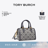 Tory Burch 汤丽柏琦【七夕礼物】T MONOGRAM 迷你提花波士顿酒桶包TB 82939 Tory 海军蓝  405