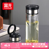 富光尚宇系列单层闷茶玻璃杯 男女士水杯 高硼硅玻璃杯子泡茶杯600ml