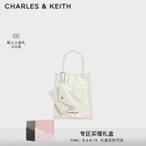 CHARLES&KEITH褶皱磁吸手提单肩斜挎托特包包女包七夕礼物送女友CK2-30782347