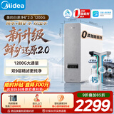 美的（Midea）净水器【白泽净矿2.0 1200G】0阻垢剂直饮 6年长效RO反渗透过滤器  家用厨下净水机  矿物质双出水