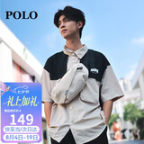 POLO胸包男士斜挎包男轻便单肩包iPad包运动腰包七夕情人节礼物送男友