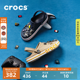 CROCS卡骆驰贝雅卡骆班洞洞鞋轻便耐磨拖鞋一脚蹬休闲鞋|205089 深蓝/辣椒红-4CC（含智必星） 41 /42(260mm)