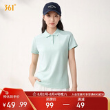 361°t恤女夏季新款运动polo衫速干休闲跑步健身短袖上衣662624111H-3