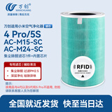 万创适用米家小米空气净化器滤芯4 pro/AC-M15-SC/5S/AC-M24-SC净化器滤芯除雾霾除醛pm2.5异味过滤网