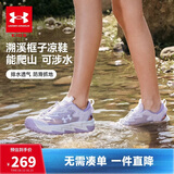 安德玛（Under Armour）儿童凉鞋春夏季男女中大童透气防滑户外溯溪运动框子凉鞋