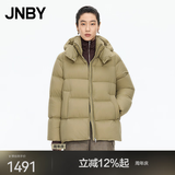 江南布衣（JNBY）【白月光】秋冬羽绒服女连帽宽松A字版型可脱卸帽领5X0C10110 287/黄卡其 XS