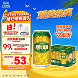 燕京啤酒 菠萝啤9度果味啤酒330ml*24听 整箱装 现货热卖