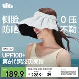 蕉下（beneunder）遮阳帽子女黑胶防晒帽大檐户外防紫外线百搭空顶帽太阳帽BM532