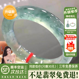 小星娜“梨花颂相思”冰种玉手镯子翡翠女冰透飘花贵妃镯真玉正品(处理) “梨花颂相思”【高冰种升级款】 56mm-57mm（赠玉石吊坠+礼盒）