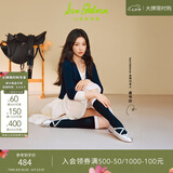 SAM EDELMAN山姆爱德曼虞书欣同款26夏玛丽珍甜心芭蕾单鞋女CIRCUS ZURI 银色 人造革 38 美码7.5M 脚背高拍大一码