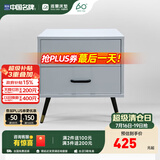 雅兰床头柜卧室储物柜置物简约床边柜收纳柜 （需自行安装柜脚/把手） 卡尔斯Kars（灰色）