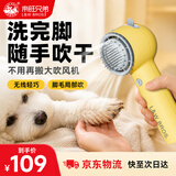 来旺兄弟宠物吹风机猫咪狗狗毛拉毛造型吹毛一体机无线充电针梳头