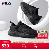斐乐（FILA）跑步鞋老爹鞋男鞋FILA MARSⅡ火星二代情侣款复古运动鞋休闲鞋 黑-BK-F12M141116F 46
