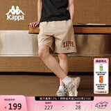 卡帕（Kappa）复古短裤男夏运动篮球裤休闲阔腿裤印花五分裤夏日神裤K0E32DY01D