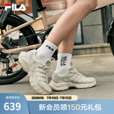 斐乐（FILA）【杨幂同款】女鞋老爹鞋运动鞋蘑菇鞋休闲鞋 白玛瑙灰/朴灰-WM 38.5