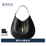 Polo Ralph Lauren 拉夫劳伦 Polo ID 女配 经典款皮革大号单肩包RL51979 001-黑色 ONE