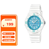 卡西欧（CASIO）手表女学生考试手表儿童指针夜光运动防水男女石英表LRW-200H-2C