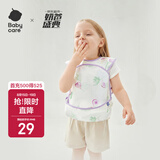 babycare宝宝吃饭罩衣儿童围兜婴儿反穿衣防脏辅食围裙 无花果假日 100码