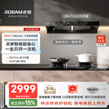 老板（Robam）【风神AI自动款】年度品质金奖E1抽吸排油烟机28自动大吸力静音烟机双腔顶吸家用烟灶联动以旧换新