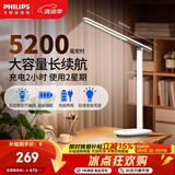 飞利浦（PHILIPS）充电护眼台灯学习家用充插两用学生宿舍床头小雅5200毫安