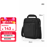 WINPARD/威豹商务男包手提公事包休闲单肩包出差男包斜挎包 黑色(大版/四层袋 可放9.7寸平板