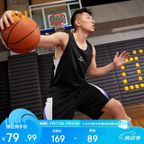 361°运动套装男夏季速干篮球跑步健身球衣背心短裤两件套652621901-1