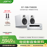 尊宝（JAMO）S7系列15B书架音箱+安桥TX-8220蓝牙功放机套装hifi高保真2.0发烧无源音响芬兰云雾灰