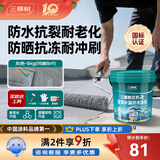 三棵树漆（SKSHU）防水涂料屋顶补漏专用材料外墙裂缝防水胶补漏王耐高温防晒防冻 【可刷约5㎡】灰色 5kg