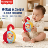费雪（Fisher-Price）触觉勾勾球 新生儿摇铃布球婴幼儿手抓布艺球儿童玩具球F0897