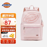 Dickies双肩包背包女大容量旅行包电脑包书包女大学生初中生高颜值青春粉