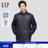 盖璞男女装秋冬印花logo多口袋小立领羽绒服外套657225 黑色 M (170/92A)亚洲尺码