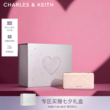 CHARLES&KEITH质感菱格链条小方钱包女包包女包生日七夕礼物送女友CK6-10680924 SOFT PINK浅粉色 XS