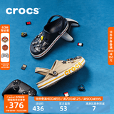 CROCS卡骆驰贝雅卡骆班洞洞鞋轻便耐磨拖鞋一脚蹬休闲鞋|205089 深蓝/辣椒红-4CC（含智必星） 44 (280mm)