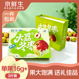 京鲜生陕西大荔冬枣 净重3斤中秋礼盒 单果16g+ 新鲜水果 源头直发包邮