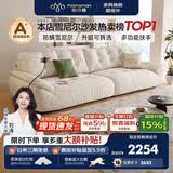 帕沙曼云朵沙发布艺可拆洗小户型客厅奶油风雪尼尔沙发多功能 2630ZF 【常规款】2.46米多人位 雪尼尔TY74: 羽绒+硅胶棉+紫罗兰+竹炭海绵