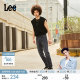 Lee【张凌赫代言】凉凉裤726标准直脚轻薄黑灰色男牛仔裤休闲潮流 黑灰色 34